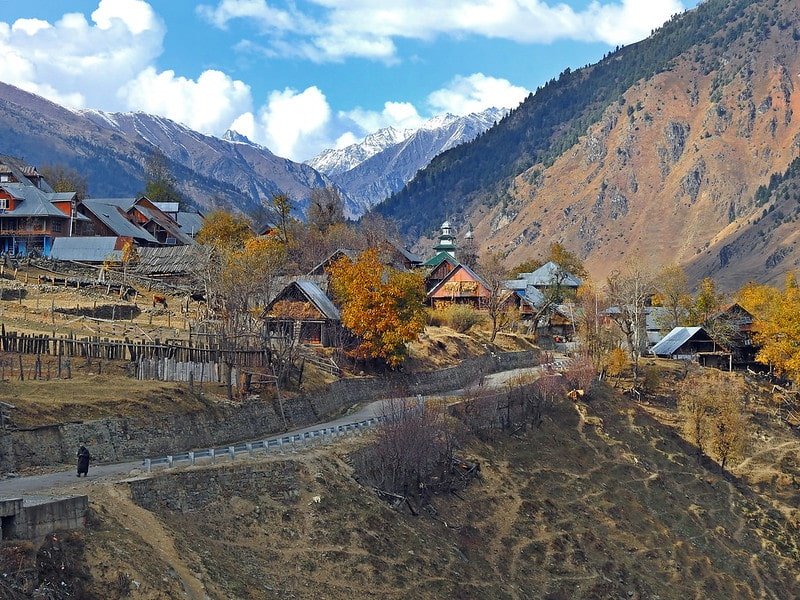 a village in warwan valley