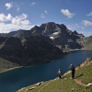 Panoramic view of tarsar marsar trek