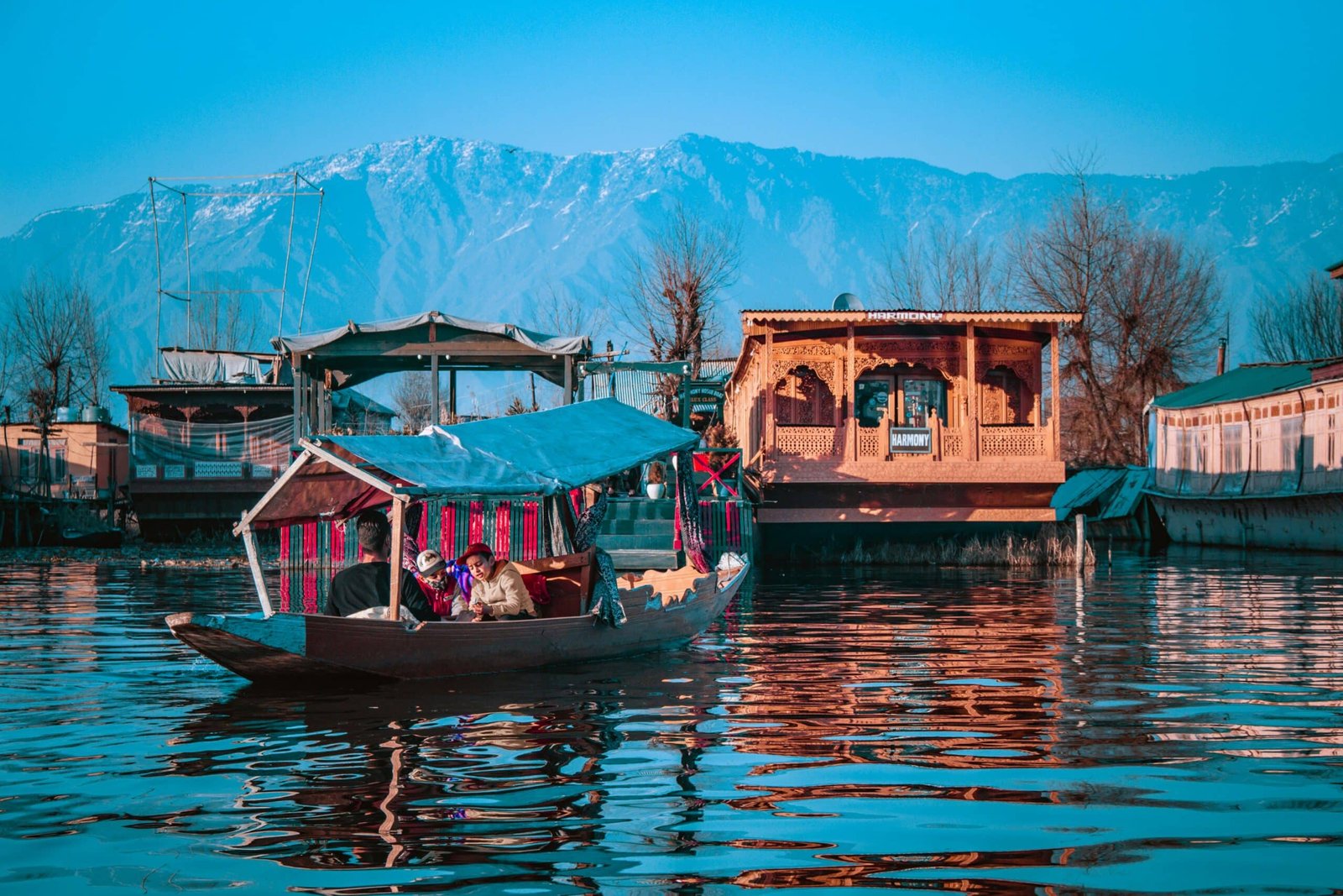 tourists came to stay at houseboat