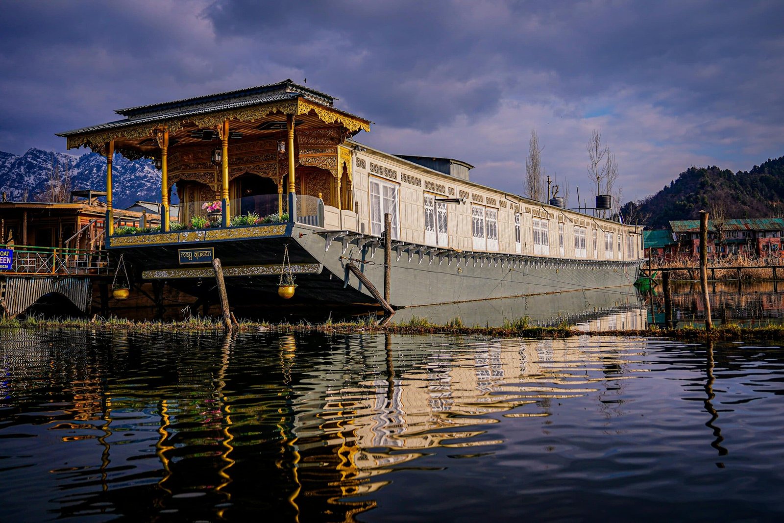 Houseboat at nigeen lake