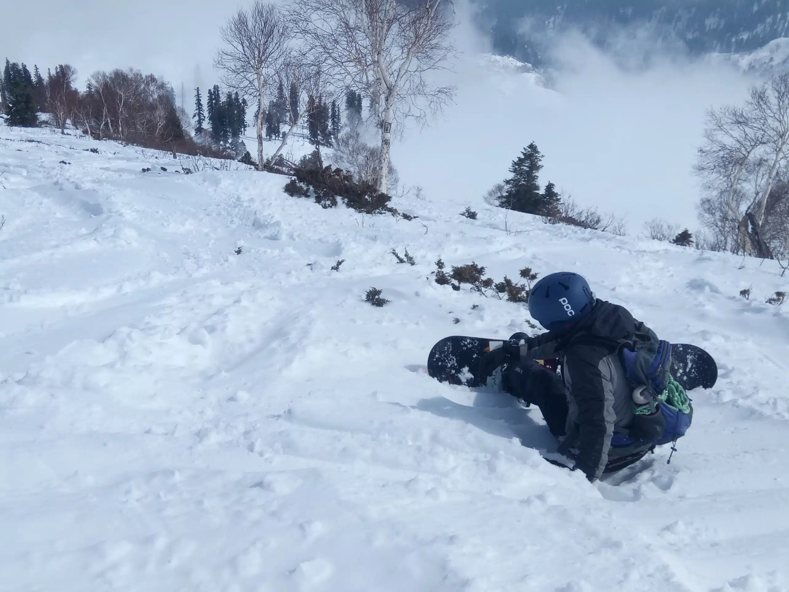 Skiing in Gulmarg in February