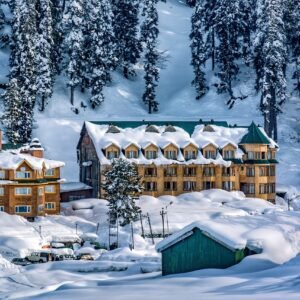 snowfall in gulmarg