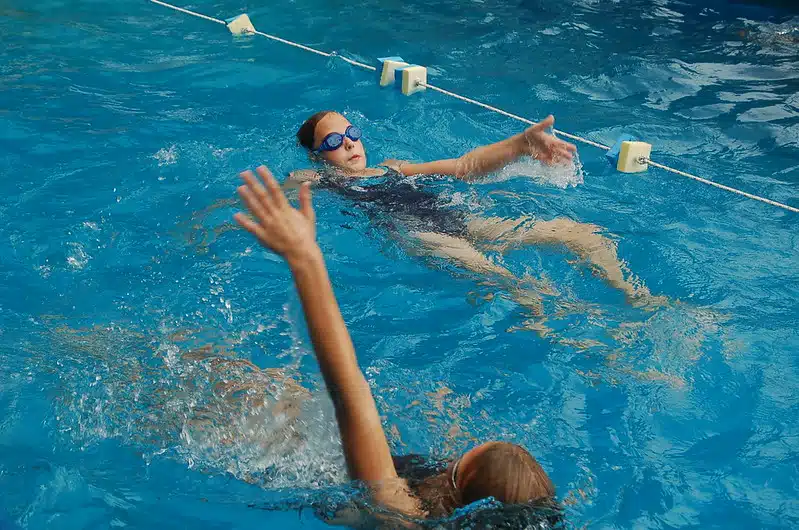 swimming at nigeen lake