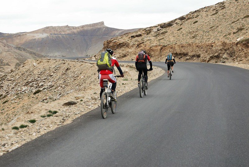 cycling around leh town