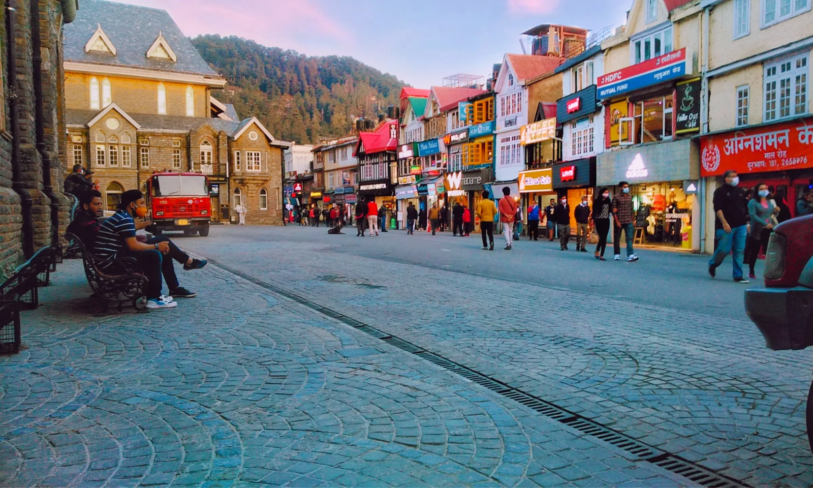 Mall Road in Shimla